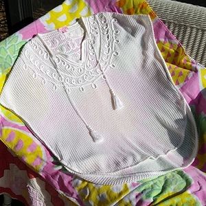 Lilly Pulitzer Resort Sterling Coverup Poncho Sweater